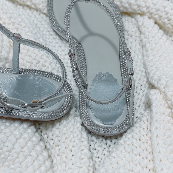 Rene Cavollia Sparkling Crystal Thong Sandals - Picture 7 of 9